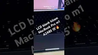 MacBook Pro m1 a2485 LCD ISSUE blank screen (lcd nyala blank hitam, bergaris)