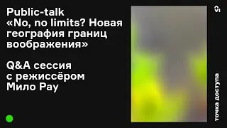 Паблик-ток с Pro Helvetia и Q&A с Мило Рау