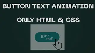 Modern Button Text Animation using HTML & CSS | Creative Hover Effect | CSS Animation Tutorial
