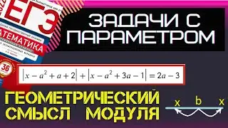 Геометрический смысл модуля. Задачи с параметрами на ЕГЭ.