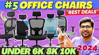 SALE🔥BEST OFFICE CHAIR 2024🔥BEST OFFICE CHAIR UNDER 10000🔥5 BEST OFFICE CHAIRS IN INDIA 2024
