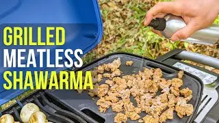 Homemade outdoor grilled Shawarma it was amazing! Cooking with Napoleon #grill #travelvlog