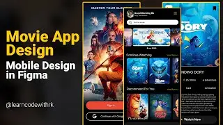 UI/UX Movie App Design Tutorial | Mobile Design in Figma