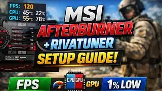 MSI Afterburner + RivaTuner Setup Guide (2026) | FPS, 1% Low & GPU Overlay Tutorial