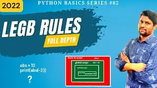 #82 LEGB Rules In Python In Telugu | Scope Resolving Rule In Python In Telugu | Python In Telugu
