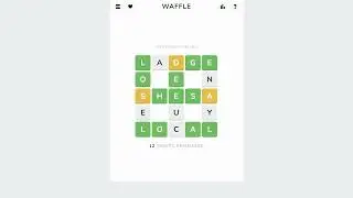 AI Solve Daily Waffle Game #1154: 3/19/2025 (ASMR)
