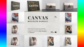 Mockup Template: Canvas Mockups Bundle