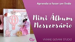 Mini Álbum Mesversário Scrapbook Fácil