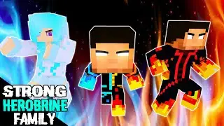 STRONG HEROBRINE FAMILY VS SCP096 - MINECRAFT MONSTER SCHOOL ANIMATION