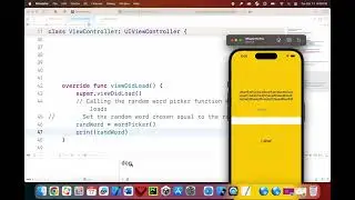 XCode: Word Guessing Game