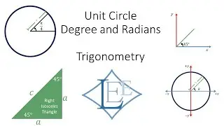 Trigonometry Part 3 - Unit Circle Angles (Degree & Radian)