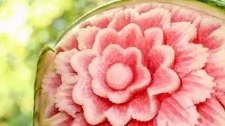 Watermelon Flower carving