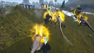 ARK OFFICIAL PVP: MANA NEED MORE NERF! DEF 361 TP VS 2 TITANS