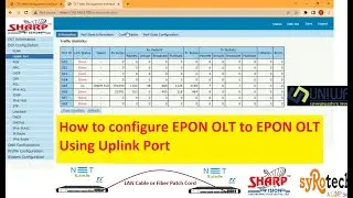 OLT to OLT Configuration and Connectivity | How to connect OLT to OLT using Uplink