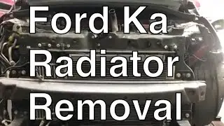 Ford ka radiator removal. How to replace ka coolant radiator.