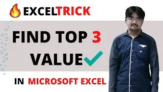 How to find Top 3 Values In Microsoft Excel | Dojki Creation