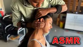 Cute Smiling Girl -Gate ASMR Head Massage & Hair Cracking Bliss ✨ Ultimate Relaxation! #asmr