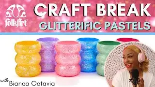 Make Your Art Sparkle with FolkArt Glitterific Pastels!