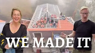 Our Biggest Milestone – The Roof is FINALLY on Our Stone House