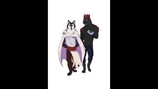 Speed Drawing My Friend And I Wolf Character [MarleyNSabre]