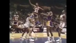 Magic Johnson Levitates Off Mark Jackson's Chest