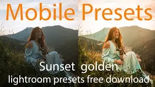 lightroom  Mobile presets Sunset  golden XMP free download 2021