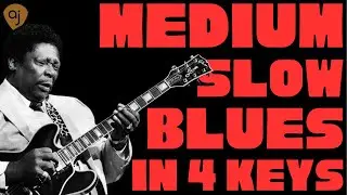 GRITTY SLOW BLUES in 4 KEYS | BACKING TRACKS for Guitar (64 BPM)