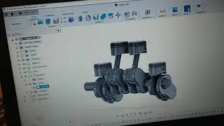 Piston & Crankshaft Assembly - Fusion 360