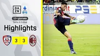 Un EUROGOL di ZAPPA ferma FONSECA: Cagliari-Milan 3-3 | Serie A Enilive | DAZN Highlights