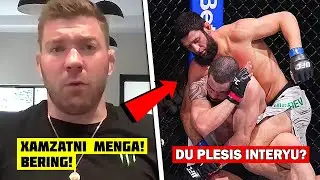 DU PLESIS YANGI INTERYU! XAMZAT BILAN CHEMPIONLIK XIMOYA JANGI!