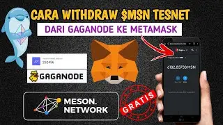 $MSN WITHDRAWAL TESNET !! CARA WD MESON NETWORK TESNET DARI GAGANODE KE METAMASK - MESON NETWORK