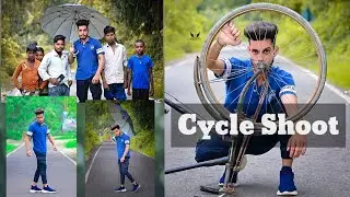 Pose With Cycle & Umbrella Photoshoot /NikonZ50 50 250mm Lens #cycle #umbrella #nikonz50 #shakeelraj