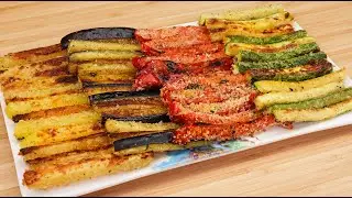 Baked vegetables easy recipe! Quick and delicious baked vegetables! ASMR RECIPES!