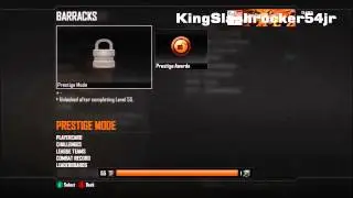 Black Ops 2- Entering 6th Prestige (XBOX 360)