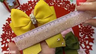 🎀 Laço Gravata Duplo Com Pontas 68 cm Fita N9 DIY Completo