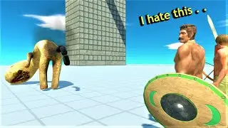 SCP 173 vs factions animal revolt battle simulator