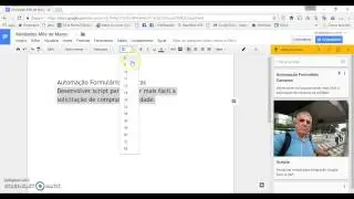 Adicionando notas do Google Keep no Docs