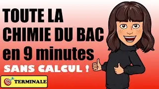TOUT LE PROGRAMME de CHIMIE en 9 mn ! L'essentiel à retenir pour le bac