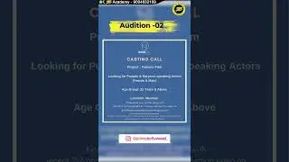 MCCC Auditions Online | Online Audition Updates | Acting Audition Video | 