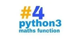 Maths function  in python 3