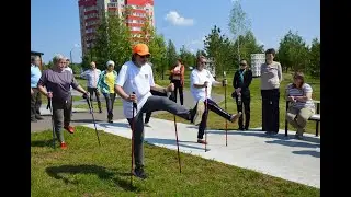 Скандинавская ходьба и йога в Экстрим-парке Лаишева