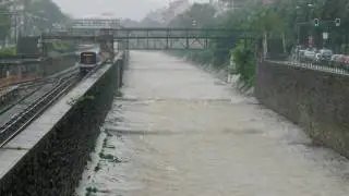 Wienfluss Hochwasser am 16. Mai 2010