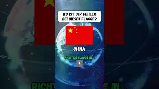 Wo ist der Fehler bei dieser Flagge?! #quiz #rätsel #flagge #fy #shorts