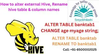 hive rename external table and column name