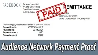 Facebook Audience Network payment proof||Audience network payment details||Facebook Audience Network