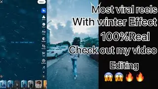 Winter Effect  With editing  video | Vn prequel app |  Snow effect 😱😱🔥🔥