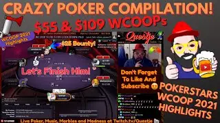 WCOOP 2021 Highlights Video: CRAZY Compilation! (8 Crucial Hands from Questje's Poker Stream)