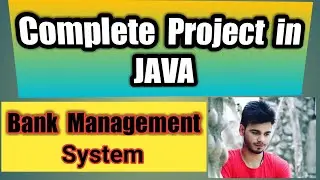 #10- Bank management System Project in JAVA.