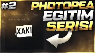 Photopea Font Yükleme , Yazı Bükme , Dosya Ekleme !! Photopea Eğitim #2