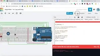 Arduino Knight Rider: Button Using Interrupt